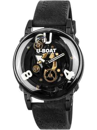  U-Boat 3355 Herrenuhr U-65 PVD White 44mm 5ATM 