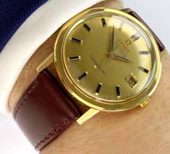 Thumbnail von Omega Constellation Solid Gold Vollgold De Luxe Vintage Automatic Automatik ref 168004 168004