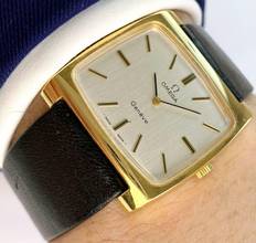 Thumbnail von Omega Genève Vintage Linen Dial Tank 35 x 36mm