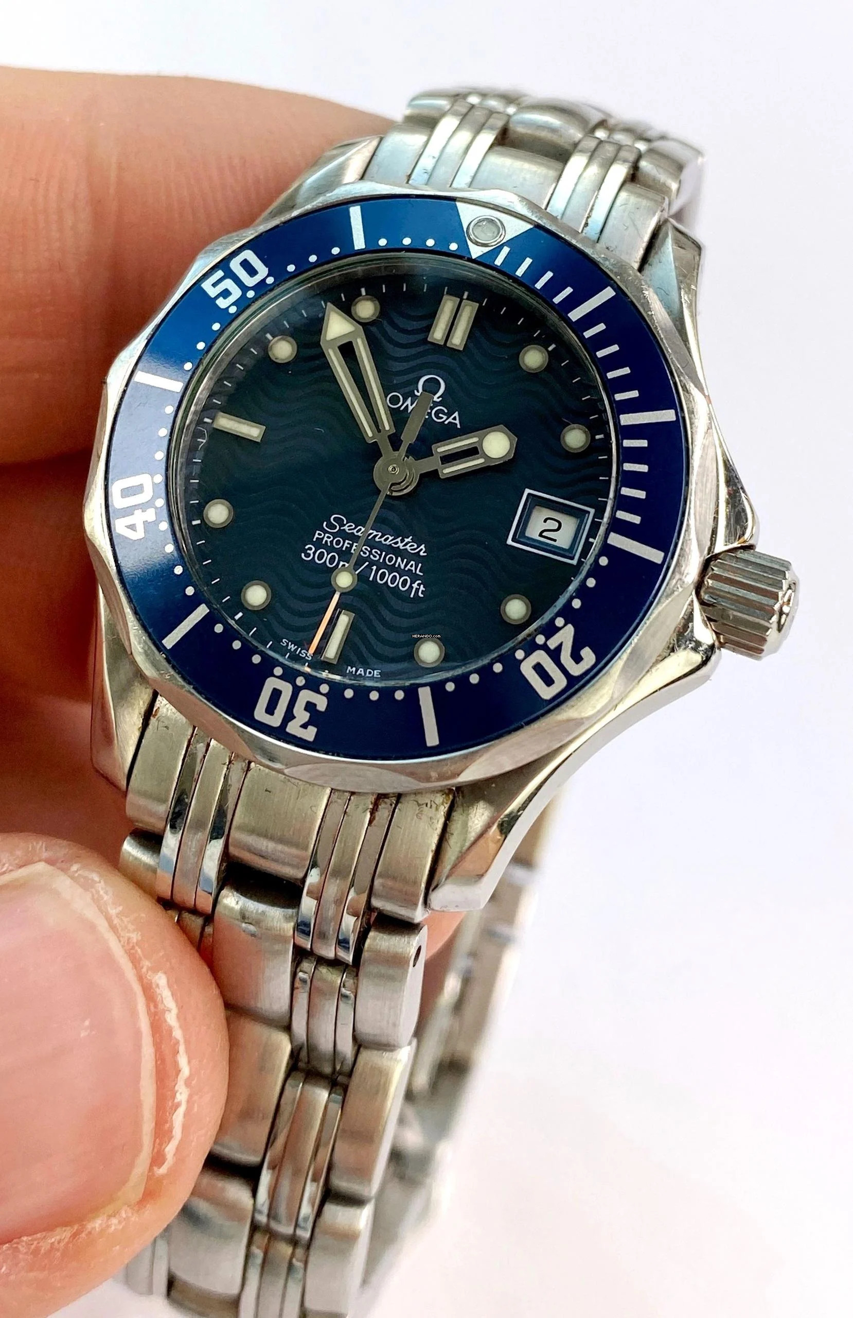 Omega Seamaster Diver 300 M Professional Diver 300 M 28mm Vintage Quarz James Bond Lady Damen 258380 258380