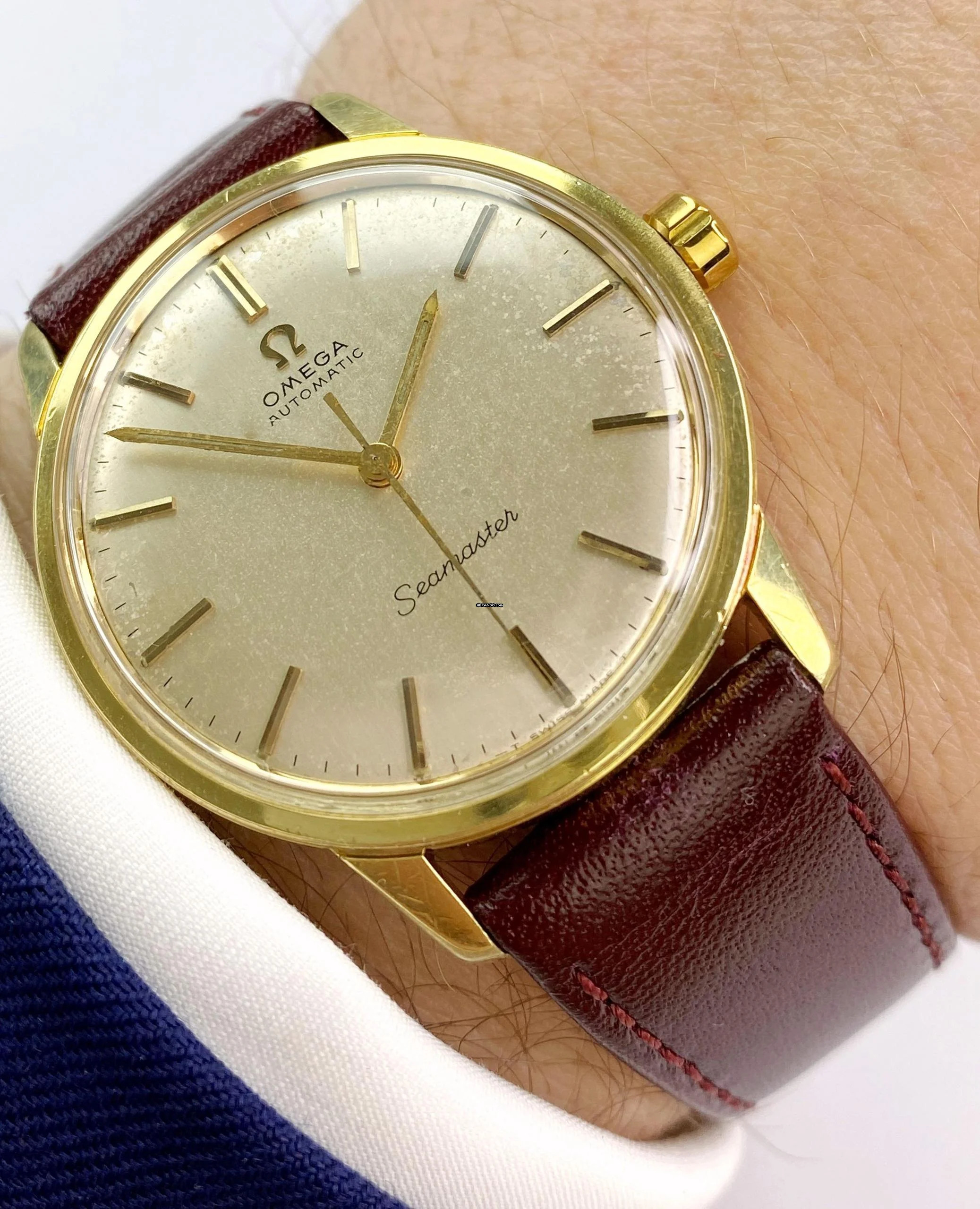  Omega Seamaster Serviced Seamaster Vintage Automatic Automatik No Date ref 165.002 165002 