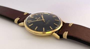 Thumbnail von Omega Seamaster DeVille Serviced Seamaster De Ville Vintage Automatic Automatik Black Restored Dial