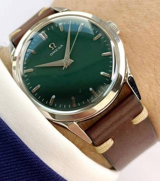  Omega Classic Serviced Vintage Custom Green Dial ref 2608 2608 
