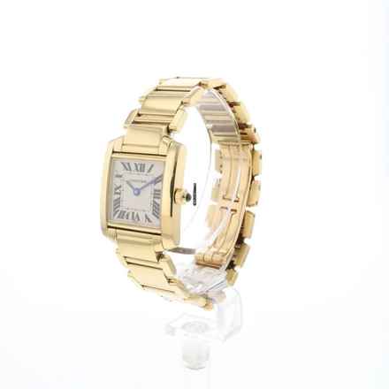  Cartier Tank Française PM Yellow Gold Quartz 