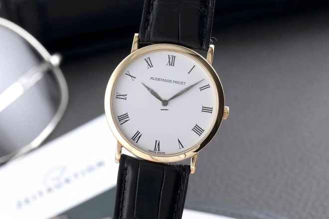  Audemars Piguet Classique 18k (0,750) Gold Gelbgold Handaufzug Herrenuhr Box 