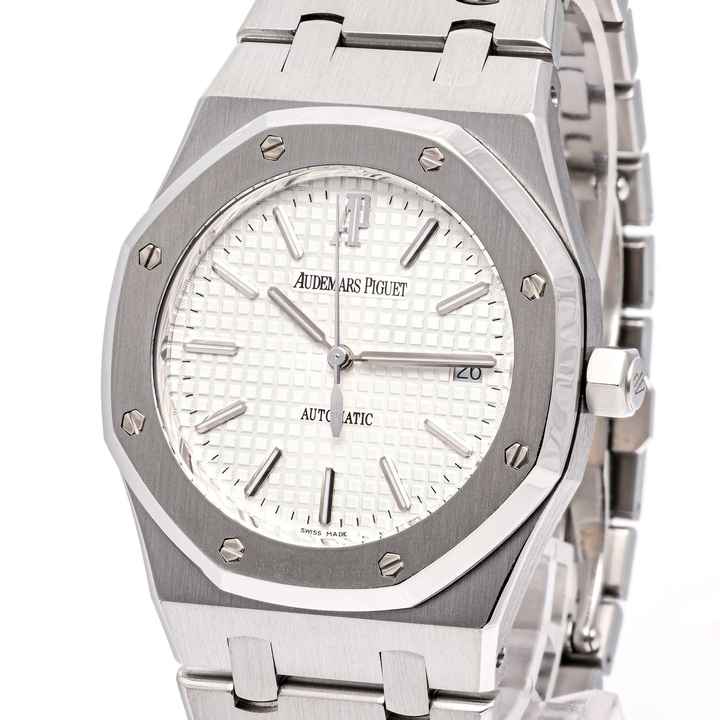  Audemars Piguet Royal Oak Selfwinding 39 White – 15300ST.OO.1220ST.01 – like NEW – 2018 Full Set 