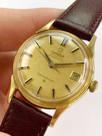  Omega Constellation Solid Gold Vollgold De Luxe Vintage Automatic Automatik 14394 14393 