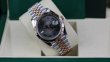 Thumbnail von Rolex Datejust 41 Steel Rosé - Wimbledon - like New - Fullset - 02/2021