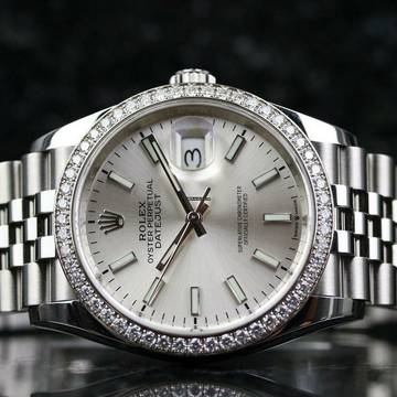 Rolex Datejust 36 Jubilee RBR - Silver - like New - Fullset - 10/2021