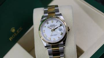 Thumbnail von Rolex Datejust 36 Steel Gold - White Roman - New - Fullset - 12/2025