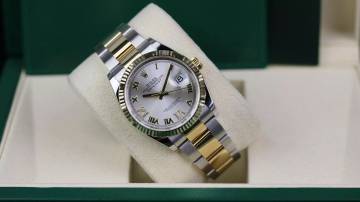 Thumbnail von Rolex Datejust 36 Steel Gold - Silber XIIV - New - Fullset - 07/2021