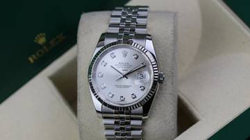 Thumbnail von Rolex Datejust 36 Jubilee - Silver Diamond - like New - Fullset - 12/2012