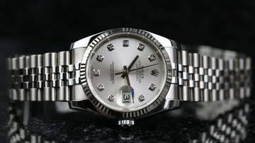 Thumbnail von Rolex Datejust 36 Jubilee - Silver Diamond - like New - Fullset - 12/2012