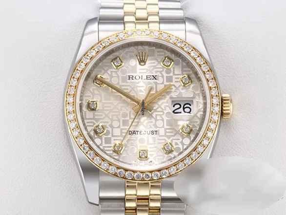  Rolex Datejust 36 36mm 116243 2014 Stahl Gelbgold 750 Diamanten Automatik Stainless Steel 18kt Yellow Gold Jubilé-band Chronometer Oyster 