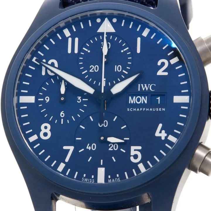  IWC Fliegeruhr Chronograph Top Gun Pilot's Watch Chronograph 41 TOP GUN Oceana NEW FULL SET 