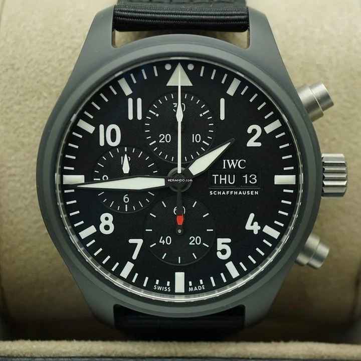  IWC Fliegeruhr Chronograph Pilot Chronograph NEW FULL SET 