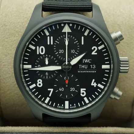  IWC Fliegeruhr Chronograph Pilot Chronograph NEW FULL SET 