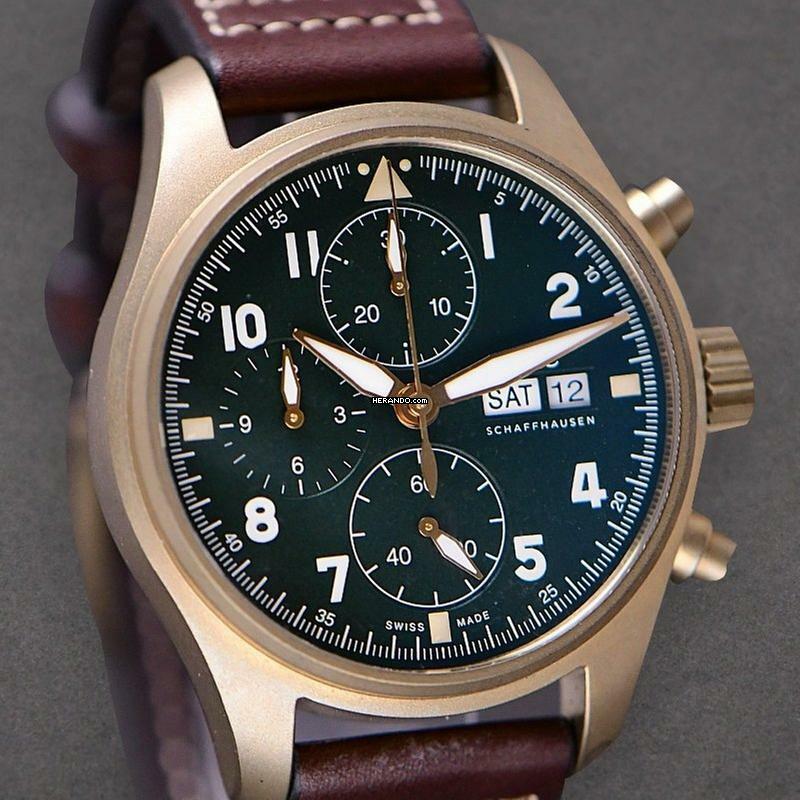  IWC Fliegeruhr Spitfire Chronograph Pilot Spitfire Chronograph NEW FULL SET 