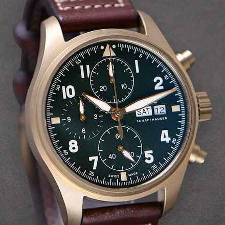  IWC Fliegeruhr Spitfire Chronograph Pilot Spitfire Chronograph NEW FULL SET 