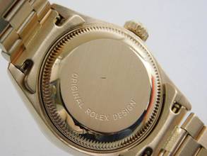 Thumbnail von Rolex Lady-Datejust 18 Kt Gelbgold im Top Zustand Strammes Band Römisches Z.B. Brillantlünette langes Band