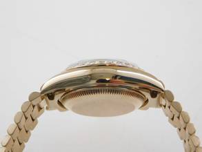 Thumbnail von Rolex Lady-Datejust 18 Kt Gelbgold im Top Zustand Strammes Band Römisches Z.B. Brillantlünette langes Band