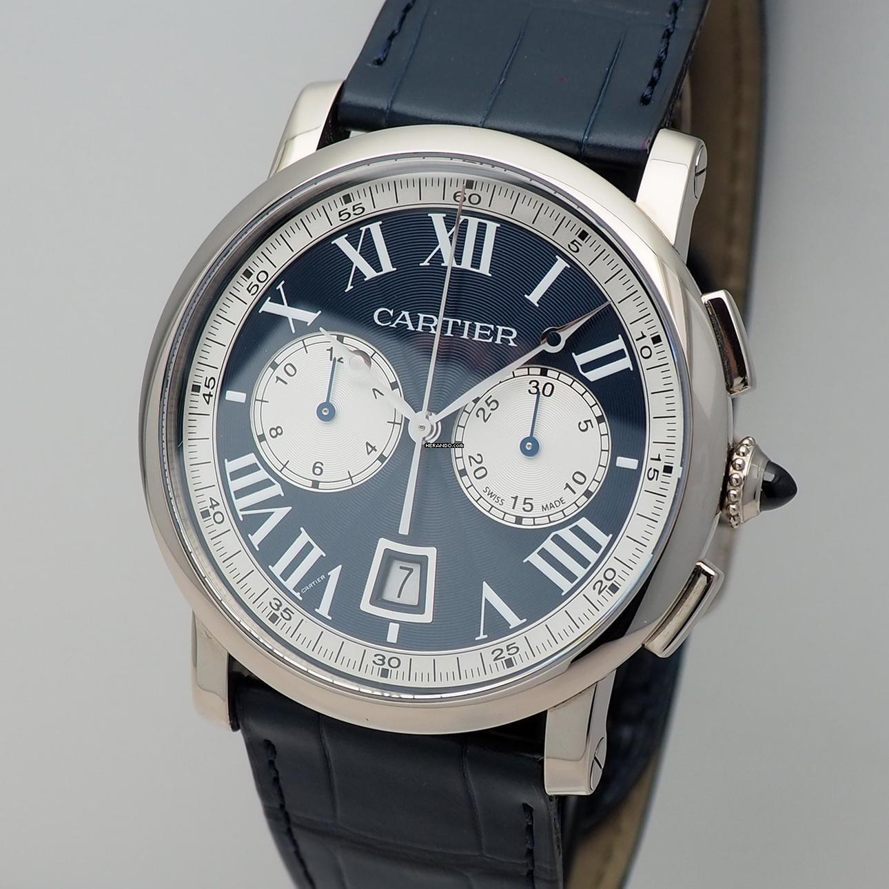 Cartier Rotonde de Cartier Chronograph W1556239 3769 B+P ungetragen mit Garantie Full Set +Cartier Garantie