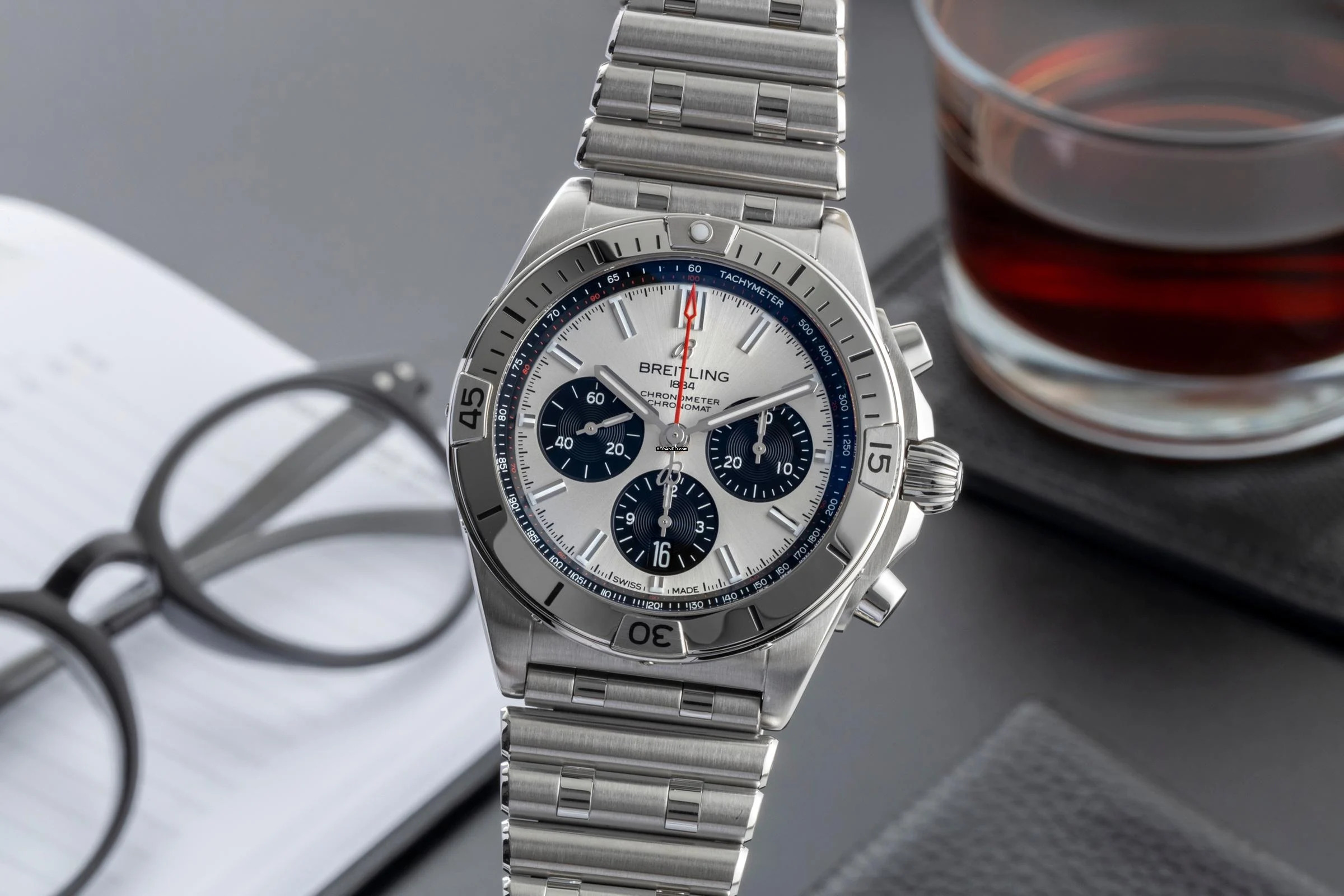  Breitling Chronomat 42 B01 Chronograph Stahl Automatik AB0134101G1A1 