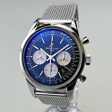  Breitling Transocean Chronograph Caliber 01 limited Edition XXXX/2000 Ref. AB0151-018 Stahl Stahl Full Set NOS ungetragen (teilverklebt) EK 06/2011 Erstbesitz 