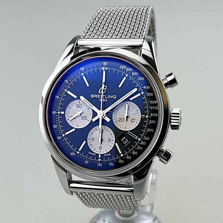  Breitling Transocean Chronograph Caliber 01 limited Edition XXXX/2000 Ref. AB0151-018 Stahl Stahl Full Set NOS ungetragen (teilverklebt) EK 06/2011 Erstbesitz 