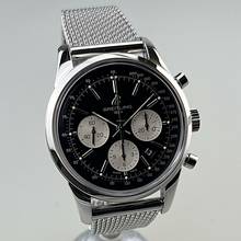 Thumbnail von Breitling Transocean Chronograph Caliber 01 limited Edition XXXX/2000 Ref. AB0151-018 Stahl Stahl Full Set NOS ungetragen (teilverklebt) EK 06/2011 Erstbesitz
