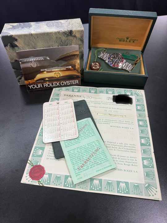  Rolex GMT-Master Transitional GMT-Master Matte Dial Full Set circa 1984! 