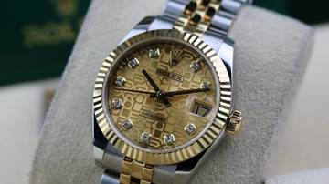 Thumbnail von Rolex Lady-Datejust 31 Steel Gold - Champagne Diamond - like New - Fullset - 2013