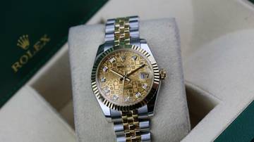 Thumbnail von Rolex Lady-Datejust 31 Steel Gold - Champagne Diamond - like New - Fullset - 2013