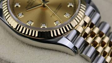 Thumbnail von Rolex Datejust 36 Steel Gold - Champagne Diamond - like New - Fullset - 2023