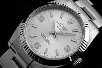 Thumbnail von Rolex Air King Ref.114234 2007 Full Set wie Neu Vintage Air King Stahl 18kt Weißgold