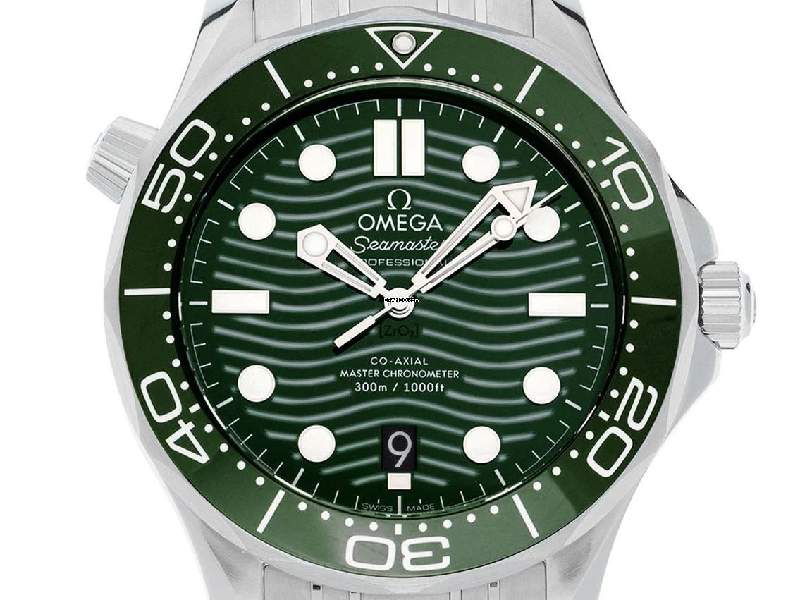 Omega Seamaster Diver 300 M Ref.210.30.42.20.10.001 2025 Full Set Ungetragen Seamaster Diver 300M Green Dial