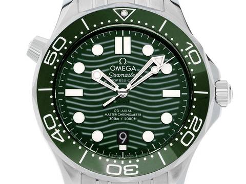  Omega Seamaster Diver 300 M Ref.210.30.42.20.10.001 2025 Full Set Ungetragen Seamaster Diver 300M Green Dial 