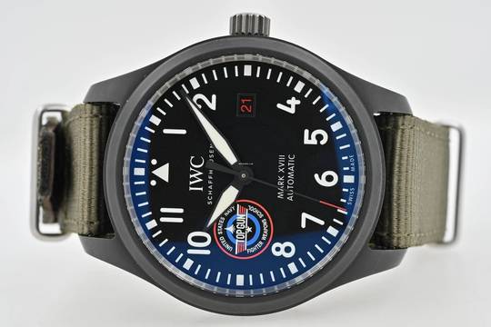  IWC Fliegeruhr Mark XVIII Pilot Watch Top Gun SFTI IW324712 