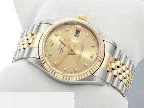 Thumbnail von Rolex Datejust 36 36mm 16233 1997 Diamanten Stahl Gelbgold 750 Automatik Stainless Steel 18kt Yellow Gold Jubilé-band Chronometer Oyster
