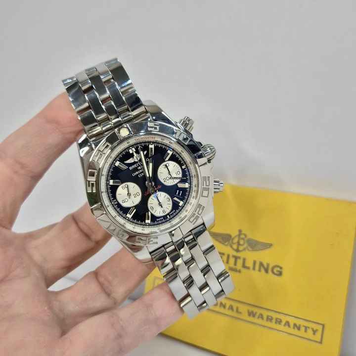  Breitling Chronomat 44 B01 Full Steel 44mm Automático Completo 