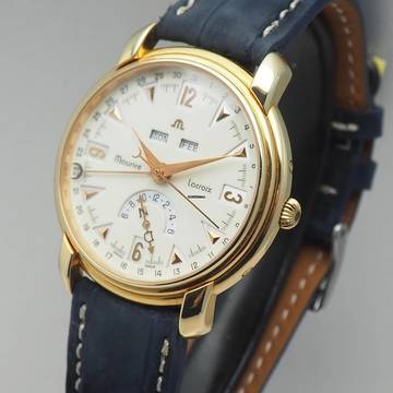  Maurice Lacroix Masterpiece Triple Date 44367 MOP dial B&P Full Set 