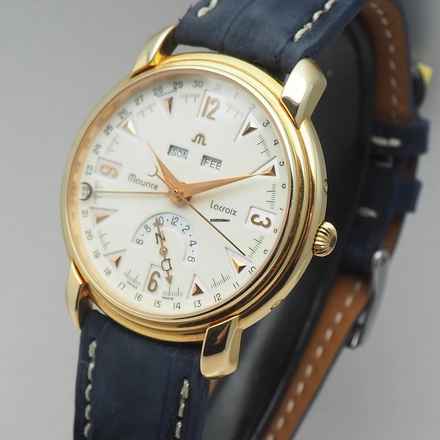  Maurice Lacroix Masterpiece Triple Date 44367 MOP dial B&P Full Set 