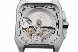 Thumbnail von Cartier Santos 100 Chronograph Stahl / Gold Automatik Ref. W20091X7 B&P
