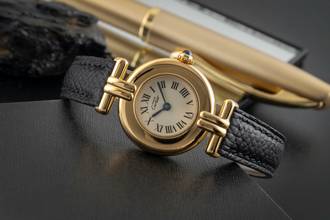 Thumbnail von Cartier Colisée must de Cartier Lady Vermeil 925 Silber Damenuhr Ref. 590002