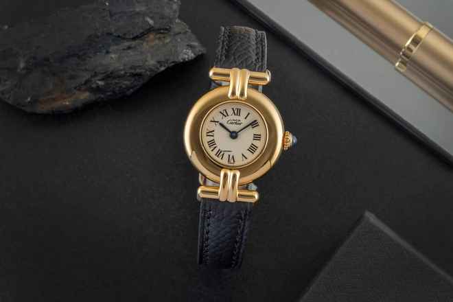  Cartier Colisée must de Cartier Lady Vermeil 925 Silber Damenuhr Ref. 590002 