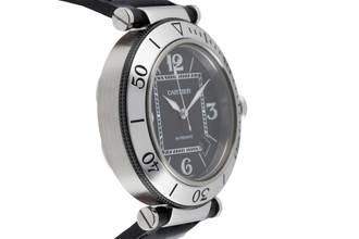 Thumbnail von Cartier Pasha Seatimer Automatik Edelstahl Herrenuhr Ref. W31077U2 Papiere 2011
