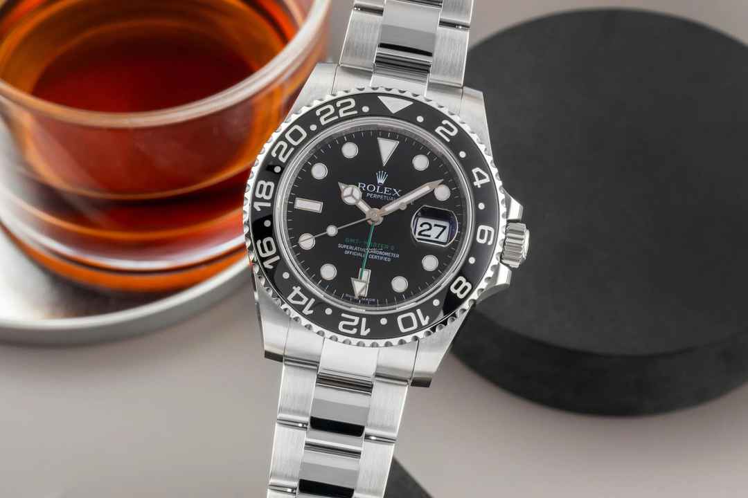  Rolex GMT-Master II Oyster Edelstahl Automatik Herrenuhr Ref. 116710LN V-Serie 