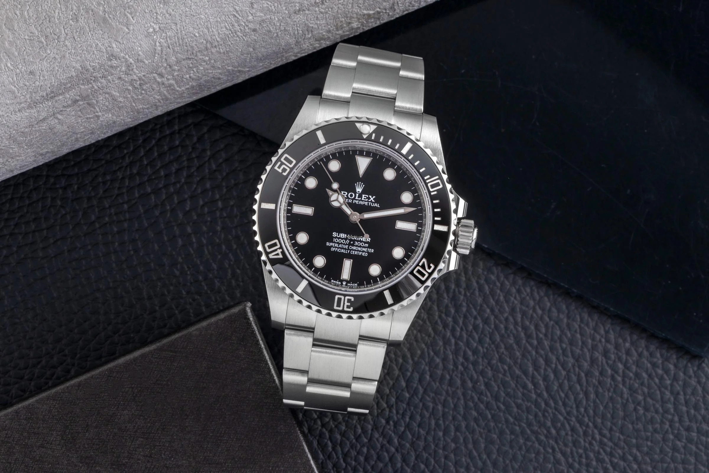  Rolex Submariner (No Date) Edelstahl Automatik Herrenuhr Ref. 124060 B&P 2021 