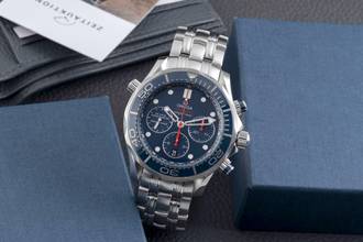 Thumbnail von Omega Seamaster Diver 300 M Chronograph 44MM Ref. 212.30.44.50.03.001 B&P 2017