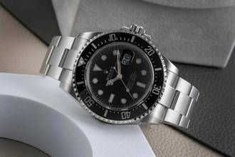 Thumbnail von Rolex Sea-Dweller Single Red Edelstahl Herrenuhr Oyster Ref. 126600 B&P 2021
